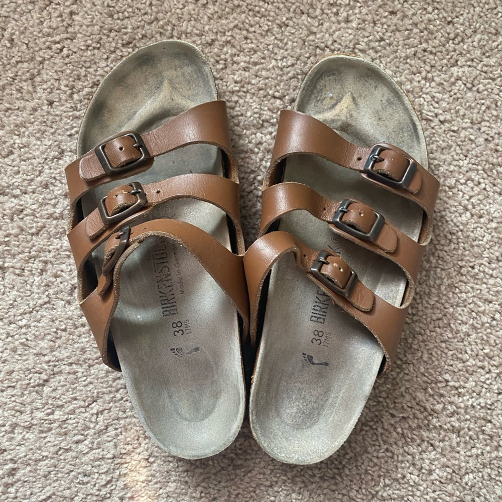 Vintage triple strap Birkenstocks